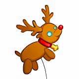 Ballon Renne de Noël
