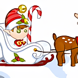 MONTURE : Traineau de Noël