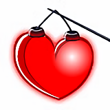 Lampion Chinois Coeur