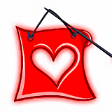 Lampion Chinois Coeur feuille