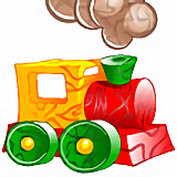 MONTURE : Train en Bois